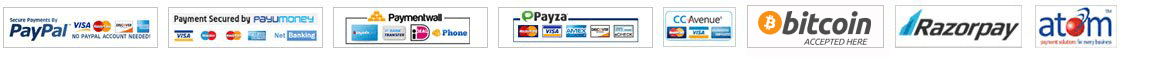 We accept PayPal, 2Checkout, Paymentwall, Payza, All Major Credit Cards and BitCoin.